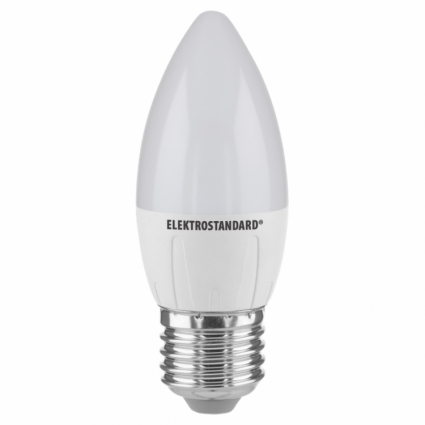Elektrostandard Лампа светодиодная E27 6W 6500K свеча матовая 4690389081552 цвет белый