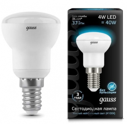 Gauss Лампа светодиодная зеркальная R39 E14 4W 4100K LD106001204