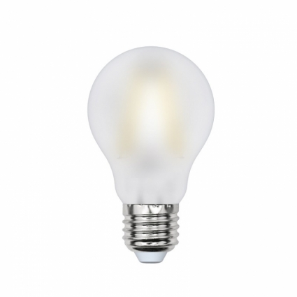 Uniel Лампа светодиодная (UL-00000304) E27 8W 3000K шар матовый LED-A60-8W/WW/E27/FR PLS02WH цвет белый