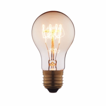 Loft IT Лампа накаливания E27 60W груша прозрачная 1004-SC в стиле лофт, цвет прозрачный