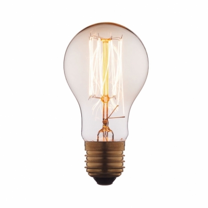 Loft IT Лампа накаливания E27 60W груша прозрачная 1004-T в стиле лофт, цвет прозрачный