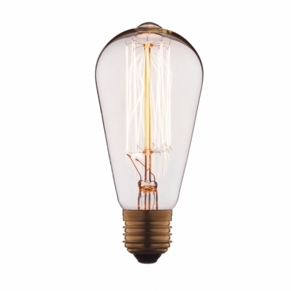 Loft IT Лампа накаливания E27 60W колба прозрачная 1008 в стиле лофт, цвет прозрачный
