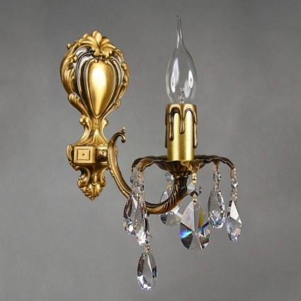 Бра Ambiente Benisa 2226/1 AB Tear Drop в классическом стиле, цвет бронза, мощность 4 Вт