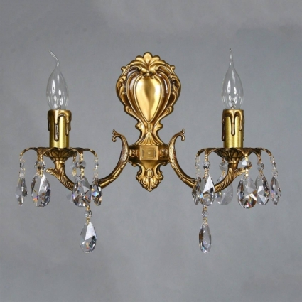 Бра Ambiente Benisa 2226/2 AB Tear Drop в классическом стиле, цвет бронза, мощность 8 Вт