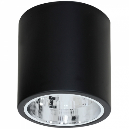 Потолочный светильник Luminex Downlight Round 7243 в современном стиле, цвет черный