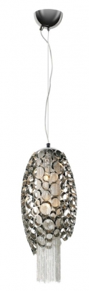 Подвесной светильник Crystal Lux Fashion SP2 в стиле модерн, цвет матовый никель