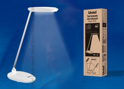 Настольная лампа (UL-00000805) Uniel TLD-531 White/LED/400Lm/4500K/Dimmer в современном стиле, цвет белый