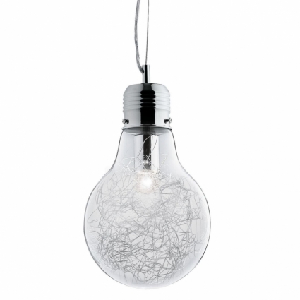 Подвесной светильник Ideal Lux Luce Max SP1 Small в стиле лофт, цвет хром