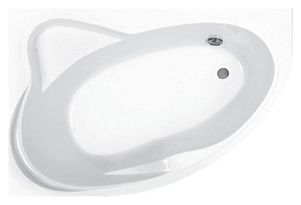 Акриловая ванна Jika Constance 170x115 L асимметричная, объем 350 л.