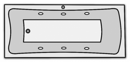 Гидромассаж Kolpa San Arianna Standart (массаж: боковой)