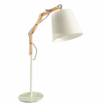 Настольная лампа Arte Lamp Pinoccio A5700LT-1WH в стиле лофт, цвет белый