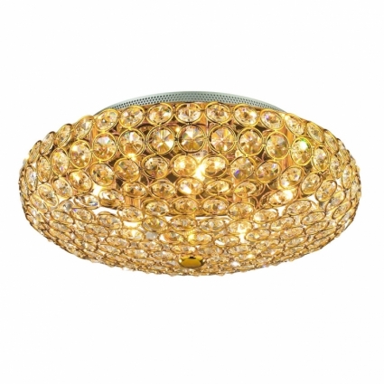 Потолочный светильник Ideal Lux King PL5 Oro в стиле арт-деко, цвет золотой