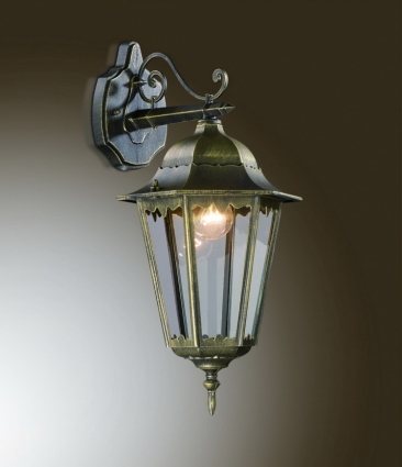 Уличный настенный светильник Odeon Light Lano 2320/1W в замковом стиле, цвет бронза
