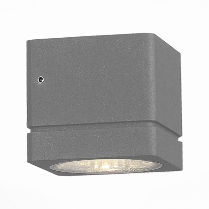 Уличный настенный светодиодный светильник ST Luce Coctobus SL563.701.01 в современном стиле, цвет серый