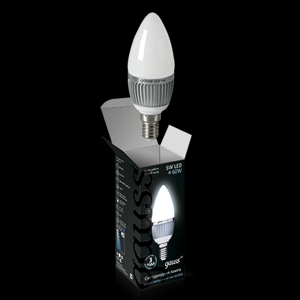 Gauss Лампа светодиодная E14 6W 4100К свеча матовая EB103101206