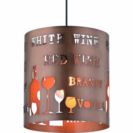 Подвесной светильник Arte Lamp Caffetteria A1223SP-1BR в современном стиле, цвет коричневый