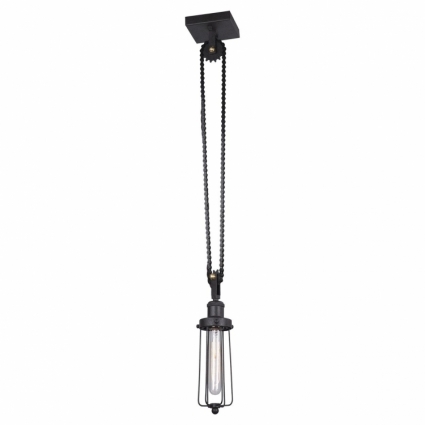 Lussole LOFT Подвесной светильник Lussole Sussy LSP-9626 в стиле лофт, цвет черный
