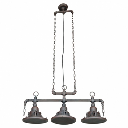 Подвесной светильник Lussole Loft LSP-9679 в стиле лофт, цвет коричневый