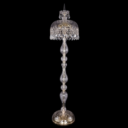 Торшер Bohemia Ivele 5877/35-150/G/Leafs в классическом стиле, цвет золотой