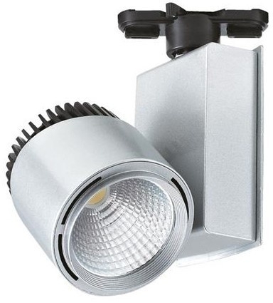 Трековый светодиодный светильник Horoz 40W 4200K серебро 018-005-0040 (HL829L) в современном стиле, цвет серебро
