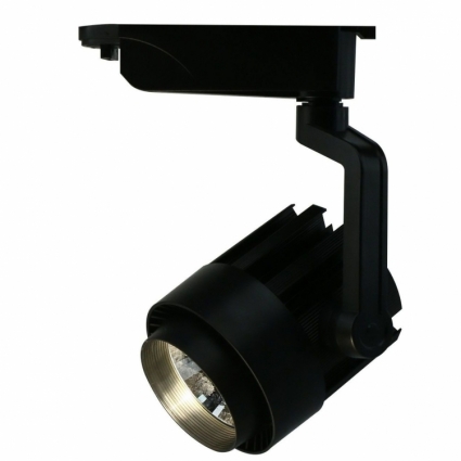 Трековый светодиодный светильник Arte Lamp Vigile A1630PL-1BK в стиле Хай-тек, цвет черный