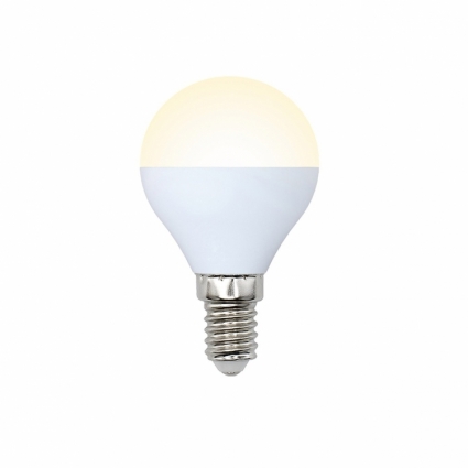 Volpe Лампа светодиодная (UL-00001779) E14 8W 3000K шар матовый LED-G45-8W/WW/E14/FR/O цвет белый