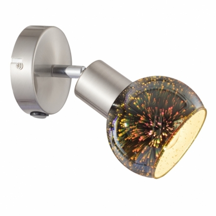 Спот Arte Lamp Illusione A6125AP-1SS в современном стиле, цвет коричневый, мощность 40 Вт