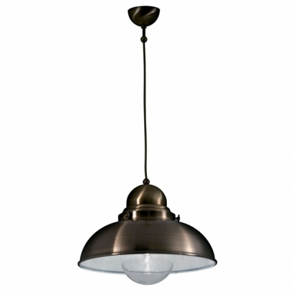 Подвесной светильник Ideal Lux Sailor SP1 D43 Brunito в стиле лофт, цвет бронза