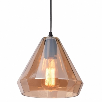 Подвесной светильник Arte Lamp Imbuto A4281SP-1AM в современном стиле, цвет коричневый