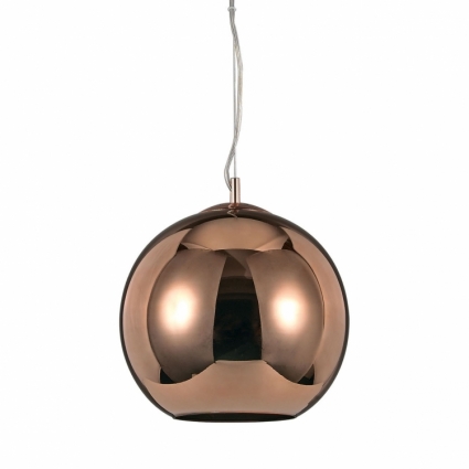 Подвесной светильник Ideal Lux Nemo Rame SP1 D30 в современном стиле, цвет медь