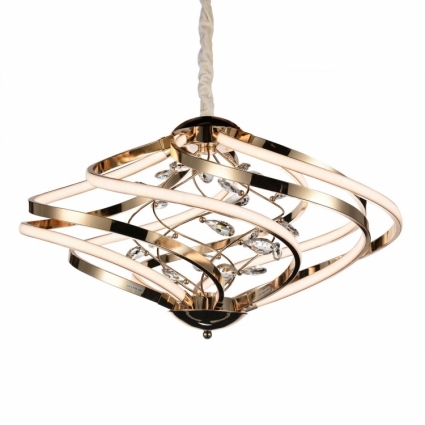 Подвесной светодиодный светильник ST Luce SL924.203.08 в стиле модерн, цвет золотой