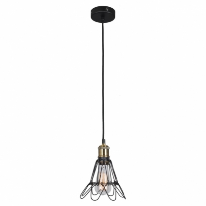 Подвесной светильник Lussole Loft VII LSP-9609 в стиле лофт, цвет черный