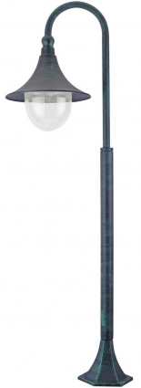 Уличный светильник Arte Lamp Malaga A1086PA-1BG в стиле ретро, цвет медь