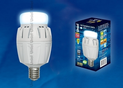 Uniel Лампа LED сверхмощная (UL-00000538) E40 150W (1500W) 6000K LED-M88-150W/DW/E40/FR ALV01WH цвет белый