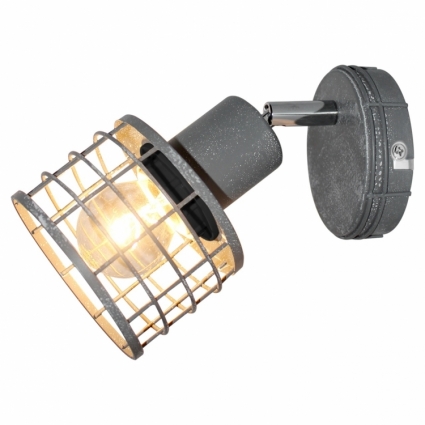 Спот Lussole Loft Duet LSP-9968 в стиле лофт, цвет серый, мощность 60 Вт