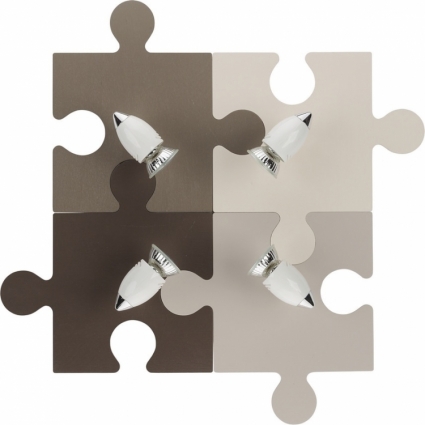 Спот Nowodvorski Puzzle 6382 в современном стиле, цвет коричневый, мощность 140 Вт