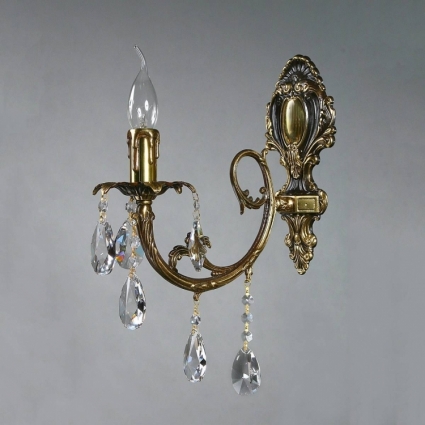 Бра Ambiente Alicante 8888/1 PB Tear drop в классическом стиле, цвет бронза