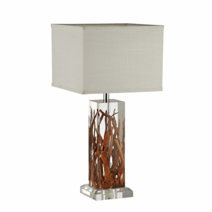 Настольная лампа Divinare 3200/09 TL-1 в стиле кантри, цвет коричневый, мощность 60 Вт