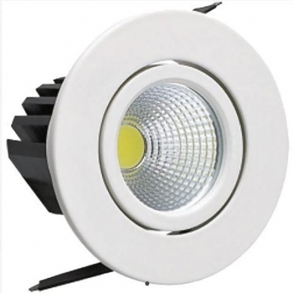 Встраиваемый светодиодный светильник Horoz 5W 2700К хром 016-005-0003 (HL6731L) в современном стиле, цвет хром