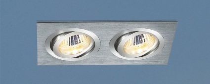 Встраиваемый светильник Elektrostandard 1011/2 MR16 CH хром 4690389055836 в стиле Хай-тек, цвет хром