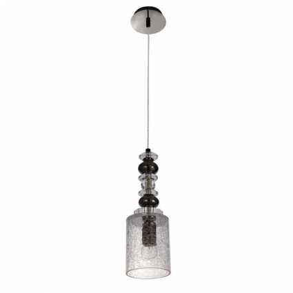 Подвесной светильник Crystal Lux Mateo SP1 в стиле арт-деко, цвет серый