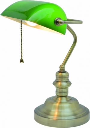Настольная лампа Arte Lamp Banker A2492LT-1AB в стиле ретро, цвет бронза