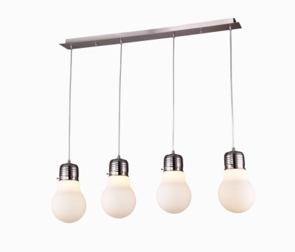 Подвесной светильник ST Luce Buld SL299.503.04 в стиле лофт, цвет белый