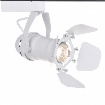 Трековый светильник Arte Lamp Track Lights A5319PL-1WH в стиле Хай-тек, цвет белый