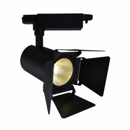 Трековый светодиодный светильник Arte Lamp Track Lights A6720PL-1BK в стиле Хай-тек, цвет черный