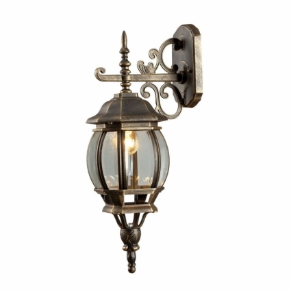 Уличный настенный светильник Arte Lamp Atlanta A1042AL-1BN в замковом стиле, цвет коричневый