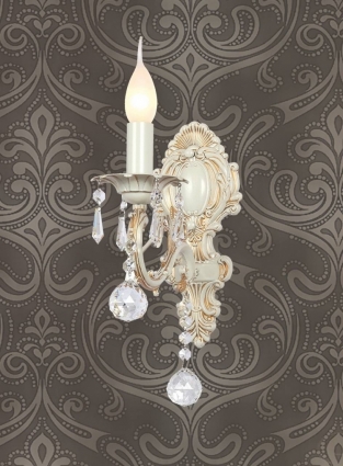 Бра Favourite Gesso 1308-1W в классическом стиле, мощность 40 Вт