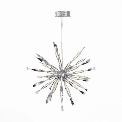 Подвесной светодиодный светильник ST Luce Raggio SL927.113.24 в стиле Хай-тек, цвет хром