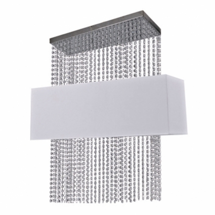 Подвесной светильник Ideal Lux Phoenix SP5 Bianco в стиле арт-деко, цвет белый