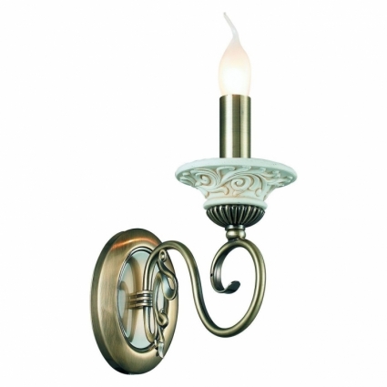 Бра Toplight Sylvia TL7280B-01AB в классическом стиле, цвет бронза, мощность 40 Вт